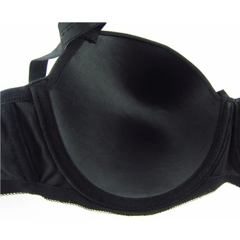 Mierside 655 Femei Sutiene Negru/Bej Plus Dimensiune Bralette Push-Up Culoare Solidă Femei Lenjerie Sexy Confortabil 36-46 D/DD/DDD/E/F/G