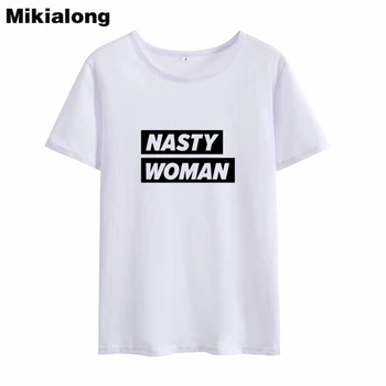 MIkialong Urât Femeile Harajuku T-shirt Femei 2018 Vara cu Maneci Scurte Tumblr Tricou Femei din bumbac Casual Tricou Femme de Sus
