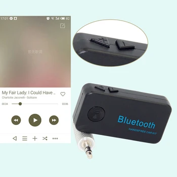 Mini Auto Portabil Bluetooth 3.0 Aux Adaptor Auto fără Fir Bluetooth A2DP Stereo Muzica MP3 Receptor auto-styling