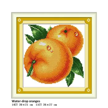 Mini dimensiuni mici varietate de fructe DIY cruciulițe portocale struguri piersici mere pepene verde și alte broderii lucrate manual
