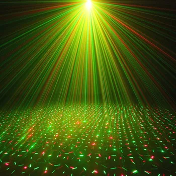 Mini Negru Coajă de la Distanță Portabil Rosu Verde cu Laser Proiector Lumini DJ KTV Acasă Xmas Party Dsico Nunta Etapa de Iluminat OI100B