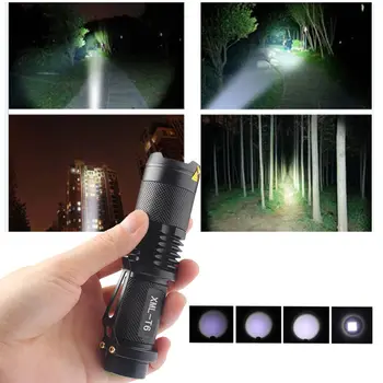 Mini Puternic Lanterna LED-uri Lanterna Zoom XML T6 18650 Mici Reîncărcabilă Lanterna LED-uri Impermeabil Zoomable Camping Lanterna Felinar