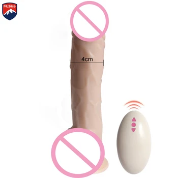MLSice Adult Sex Toys Realistic Dildo fără Fir Control de la Distanță Mare Dildo cu ventuza Vibrator Mare Penis Vibrator rezistent la apa pentru Femei