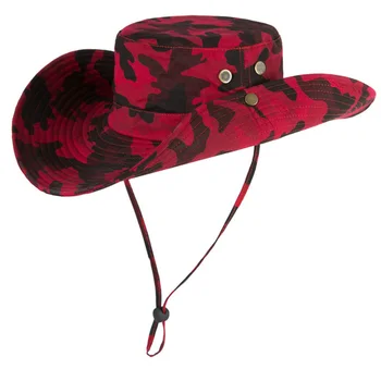 Moda Barbati Femei Camuflaj Găleată Pălării De Cowboy Palarie Casual De Călătorie În Aer Liber, Pescuit, Drumeții Snapback Cap Plat Chapeu Feminino