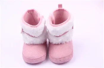 Moda De Iarna Minunat Cald, Pantofi Pentru Copii Din Bumbac Căptușit Copilul Lână Cizme Infant Toddler Bowknots Prima Pietoni Pantofi