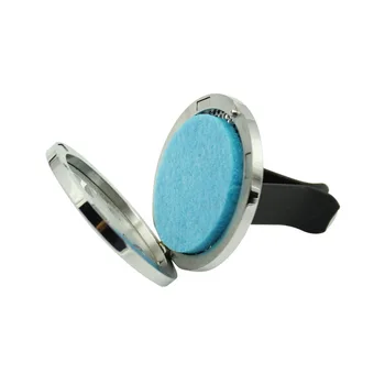 Moda din Oțel Inoxidabil Magnet Rotund Aromoterapie Auto Vent Clip 38mm Ulei Esențial Parfum Auto Difuzor Medalion Pentru Aerisire Clip