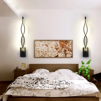 Modernă cu LED-uri Lămpi de Perete Dormitor 16W Lampa de Perete Pentru Bucătărie Acasă luminaria de Iluminat de Perete tranșee corp de Iluminat Corpuri de iluminat abajur
