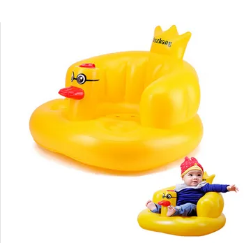 Multifuncțional copilul Canapea Gonflabila Duck Scaun Copii să Învețe baie, Scaune pentru Copii, Loc de luat Masa călătorie animale de muzică portabil scaun