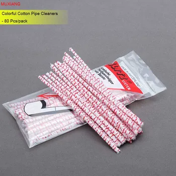 MUXIANG 80 Buc/pachet Bumbac pentru curatat tevi Fumat Țeavă Curat Instrumente de Colorat de Curățare pentru Briar Lemn, Tutun de Pipă, China fb0002