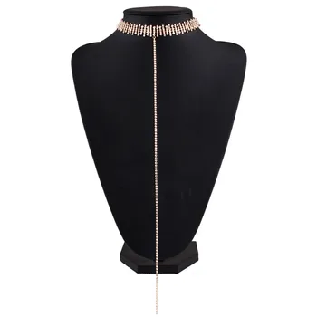 Naomy&ZP Brand Mult Cravată Colier Pentru Femei 2017 Feminin Guler Moda Bijuterii Ciucure de Cristal Chocker Coliere la Modă Collier