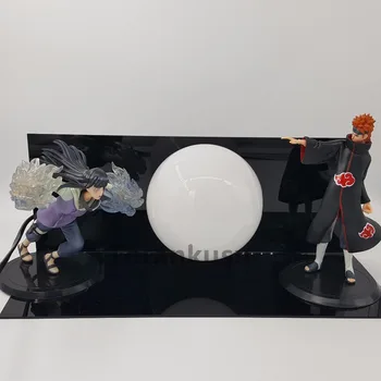 Naruto Acțiune Figura Durere vs Hinata Led Lumina Modelul de Jucărie 150mm PVC Toy Anime Naruto Shippuden Sasuke Figurina Papusa Jucarie Cadou