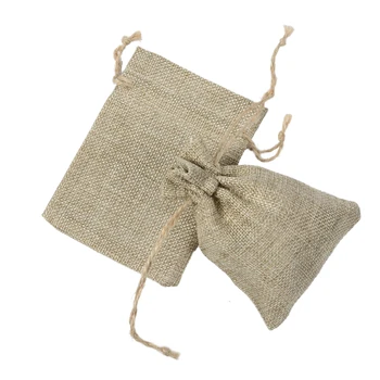 Natrual Iuta, saci de Cordon Elegant Hessian Pânză groasă de sac de Nunta favoarea titularului Punga de Cadou Husă Pentru boabe de cafea bomboane