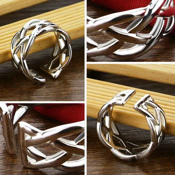 New sosire!!Argint 925 inele de femei, moda net inel, adancit-out inele de inel de vânzare,