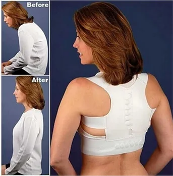 New Sosire Femei Bărbați Spate Reglabil Centura Suport Magnetic Corector de Postura cu Bretele și de Sprijin Postura Umăr Înapoi Corector