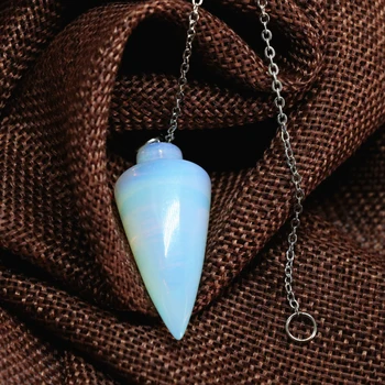 New sosire moda alb opal, piatra lunii waterdrop pandantive pendul opalite chakra vindecare reiki bijuterii margele 18*40mm B1841