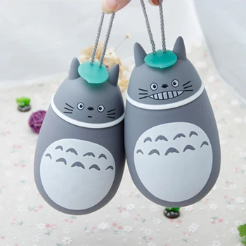 Noi 1BUC Anime vecinul Meu Totoro Izolate Cupa Drăguț Totoro Stereoscopic din Otel Inoxidabil Cana de Studenți Sticla de Copii Cadou