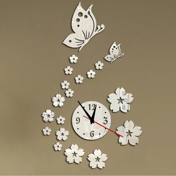 Nou fierbinte acrilice ceasuri ceas de ceas de perete cu design modern 3d oglindă de cristal ceasuri acasă decorare camera de zi transport gratuit