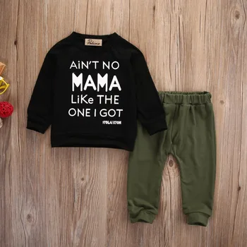 Nou-născut Copil Copil Copil Copil Boy tricou Tricou +Pantaloni Set Haine Copii Toamna Iarna Haine Set0-3Y