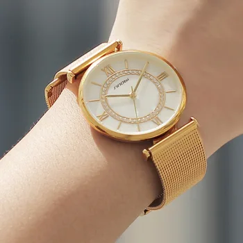 Noua Marca de Oțel Femei Ceasuri Brățară Moda Casual Doamna Bratara Ceasuri Impermeabil Cuarț Ceas de mână Relogio Feminino