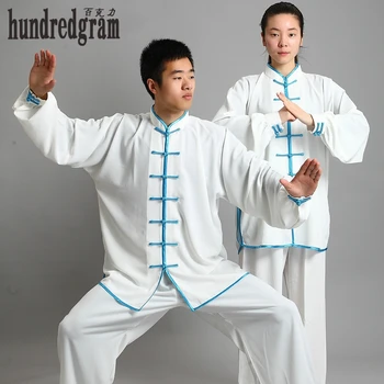 Noul Design cu Mâneci Lungi de Culoare Wushu Primavara Toamna bumbac mătase TaiChi KungFu Costum Uniforma Uniforme Tai Chi Îmbrăcăminte Sacou + pantaloni