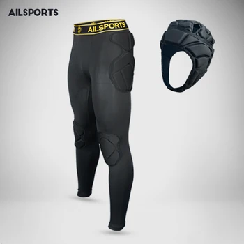 Noul Sport De Siguranță De Protecție Kituri Îngroșa Echipament Portar De Fotbal Jersey Pantaloni Portar De Fotbal Genunchi, Cot, Cap Căptușit Protector