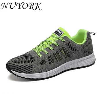 NUYORK Nouă listă de vânzări fierbinte de Vară sport pantofi respirabil net Fly linie bărbați adidași de funcționare A08A