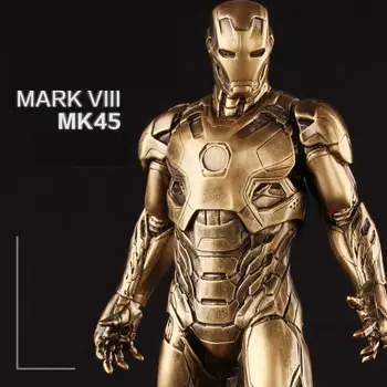 OGRM Meserii Avengers Iron Man 1:6 MK43 MK45 Model Rășină Figura Cadou de Ziua Sculptură Arte Bronz Culoare Fier