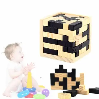 Original Educative Puzzle din Lemn Pentru Adulți Copii Teaser Creier 3D Rusia Ming Luban Educative Copil, Copii Jucărie Cadou Jucărie pentru Copii