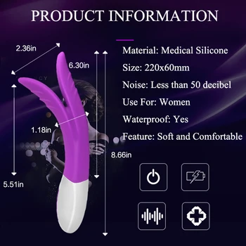 ORISSI Reîncărcabilă Lins Jucarii Clitoridian G-spot Vibrator Pentru Femei Anal Biberon Puternic Wand Massager Mașină de făcut Sex Oral Jucarii Sexuale