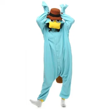 Ornitorincul Unisex Costume Pentru Petrecere Monstru Cosplay Pijamale Adult Pijamale Animal Sleepwear Salopeta