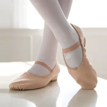 Panza profesor de dans pantofi cu talpi de pantofi de balet cu toc pentru femei Adulte Pantofi de Dans Femeile Moale Talpa Practică 5312