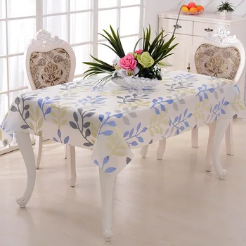 Pastorală PVC Masă Pătrată de Pânză Impermeabilă Oilproof Floral Imprimat Dantela Margine de Masă din material Plastic Anti Cafea Fierbinte Fețe de masă