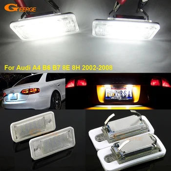 Pentru Audi A4 B6 B7 8E, 8H 2002-2008 Excelent Ultra luminos Led 3528 lampa plăcuței de înmatriculare lampă de lumină Nu OBC eroare