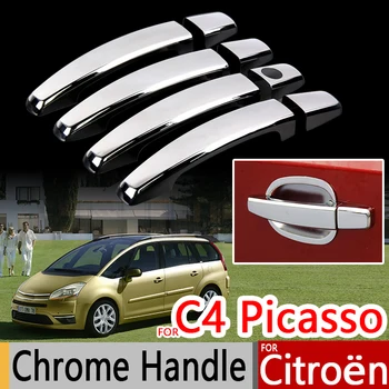 Pentru Citroen C4 Picasso 2006-2013 Mâner Cromat Acoperă Trim Set de 4buc Grand C4 Picasso Accesorii Auto Stickere Auto Styling