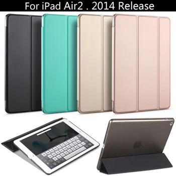 Pentru iPad Air 2 ,ZVRUA YiPPee Culoare PU Smart Cover Caz Magnet serviciu de trezire somn Pentru apple iPad Air2 Retina,