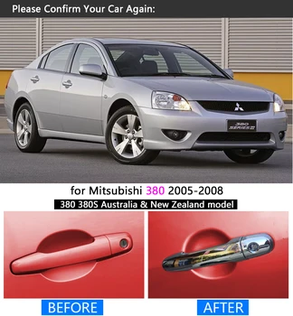 Pentru Mitsubishi 380 380 Chrome Mânerul Ușii Capacului Ornamental Stabilit 2005 2006 2007 2008 Australia AU NZ Accesorii Autocolante Auto Styling