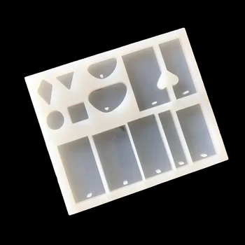 Perforate Pandantiv cu Mărgele de Turnare Matrite Clar Silicon Rasina Cristal Mucegai DIY Bijuterii de Luare de Artizanat Instrument de Fondant Cake Decor