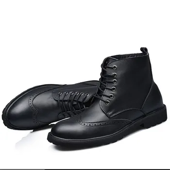 Plus:38-44 Brockden Martin Glezna cizme piele naturala Barbati Oxford casual fashion subliniat toe cheotoare pantofi rochie Vintage