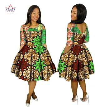Plus Dimensiune Rochii de vară 2018 Femei de Moda Rochie de 6XL Vestidos De Festa Longo O-Gât pânză africa de imprimare îmbrăcăminte 6xl BRW WY1503