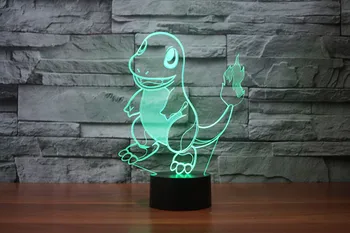 Pokemon Go Jucării Charmander Pikachu Eevee Snorlax Drăguț Lampa De Noapte Pentru Copii Ziua De Nastere Cadou De Crăciun