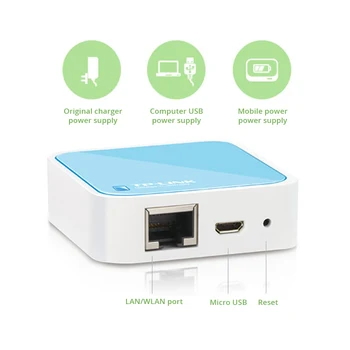 Portabil MiniTP-LINK 150Mbps router Wireless USB 3G Router WR703N Router Wi-Fi Pentru a Călători în aer liber, 802.11 n WI-FI Expander Reapter