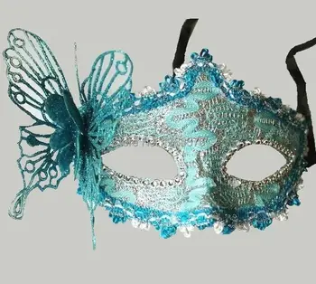 Prețul cu ridicata 10 buc/lot Mascat de Halloween masca jumătate mască Venețiană pulbere printesa dimensional fluture masca 4014