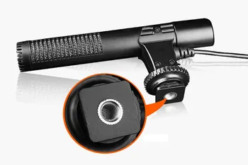 Pro Video Stereo Shotgun La Camera de Înregistrare de 3,5 mm Microfon Microfone pentru Canon Nikon Pentax Olympus DSLR