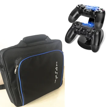 PS4 PRO geanta de stocare de călătorie proteja Caz Geantă de mână, Umăr geanta+Incarcator Dock Station Stand Pentru Sony Playstation 4 Pro PS4 Pro