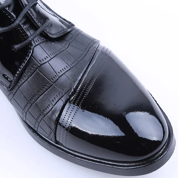 Punct de Deget de la picior Barbati Pantofi Rochie Brand de Lux de Oameni de Afaceri de Nunta Formale Pantofi Derby Pantofi Plat Zapatos Clasic Domn Pantofi