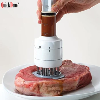 QuickDone de Injecție de Tip Ace fragezeste Carnea Profesionale Manual Carne Injectoare pentru a injecta carne proaspătă instrumente de Bucatarie AKC6001