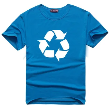 Reciclare Logo T-Shirt 7 Culori Oamenii De Știință Geek Tricou De Bumbac T-Shirt Tee Sheldon Cooper