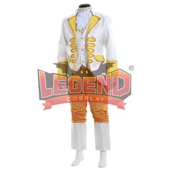 Regele, Prințul Renașterii Medievale Bărbați Costum Cosplay Costum De Top, Pantaloni, Vestă, Cravată Set Complet