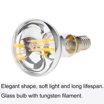 Retro unic Spirală de Filament Bec LED R50 4W Edison Glob de Lampă Rece Cald Roșu Albastru Verde Roz Pentru Acasă, Bar, Magazin de 30W Echivalent