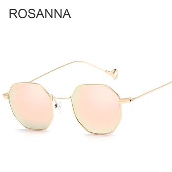 ROSANNA Noua Moda Clasic Hexagon Clar ochelari de Soare Femei Bărbați eyepetizer Brand de ochelari de Soare de Designer de Epocă Cadru Metalic R140
